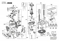 Bosch 3 603 B6A 001 Pof 1200 Ae Router 230 V / Eu Spare Parts